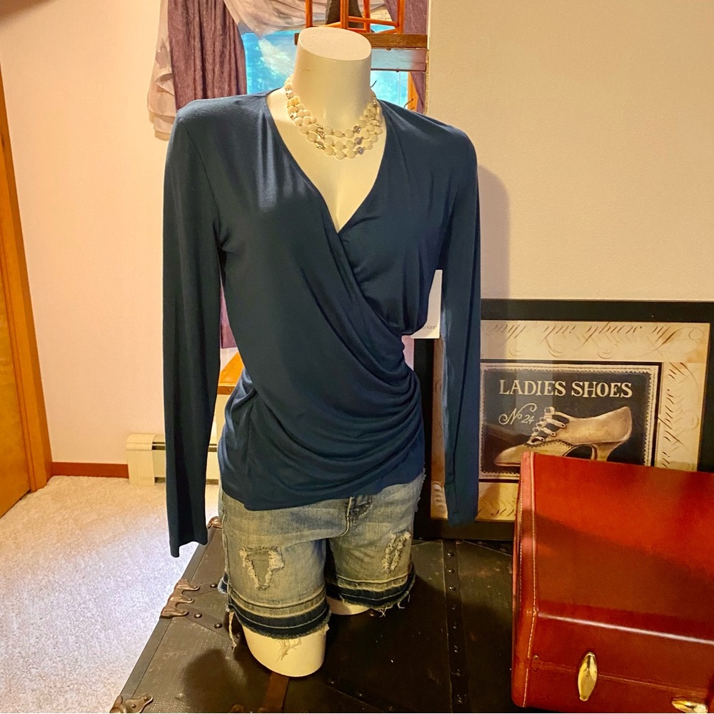 Karen Kane sexy faux wrap top!